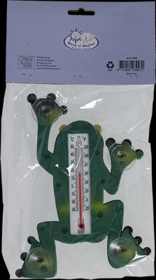 Termometro Rana con Ventosas para Ventana o Cristal